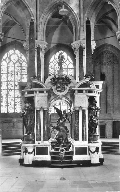 380-296-003 Delft Nieuwe Kerk, Verzenden, Voor 1920, Zuid-Holland