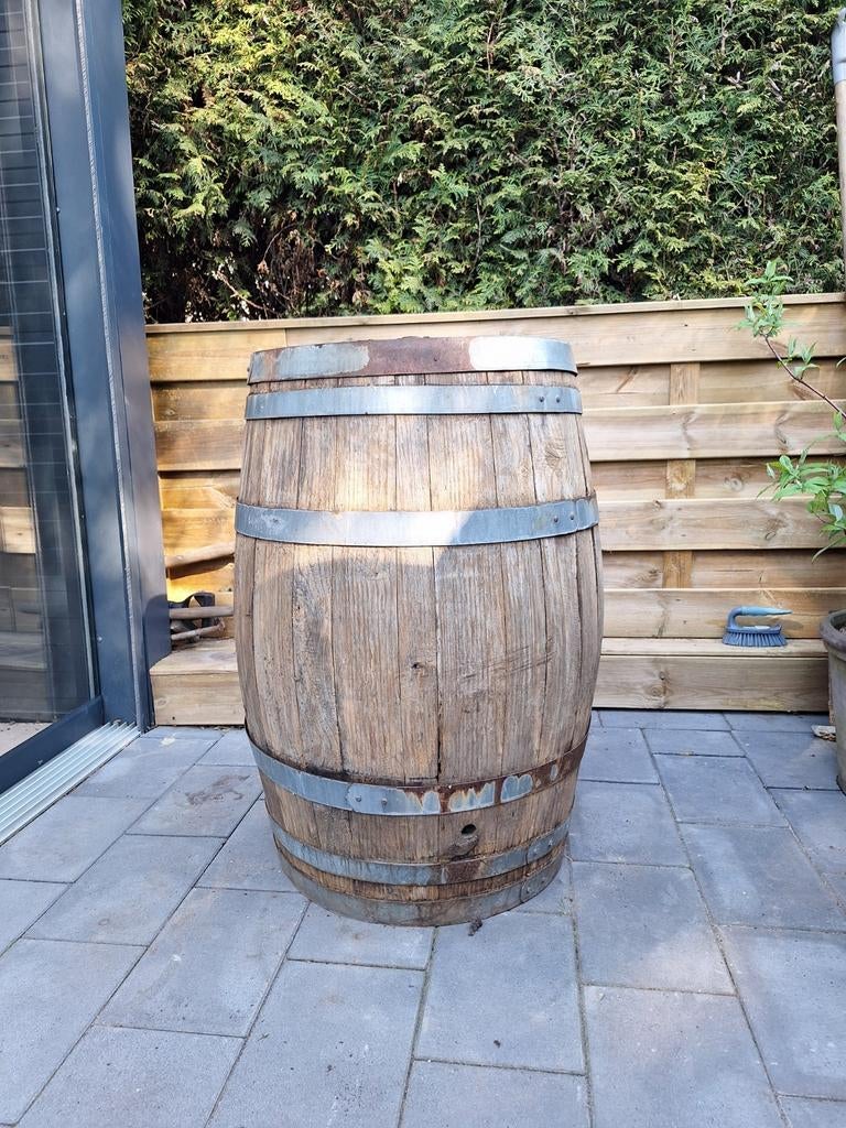 Houten regenton      verkocht, Tuin en Terras, Regentonnen, 150 liter of meer, Ophalen, Gebruikt, Hout