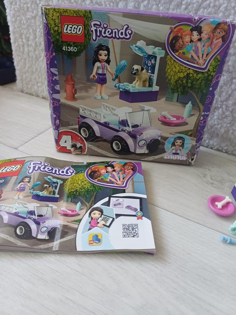 Lego Friends Emma's Auto en Puppy Speelset 41360, Lego, Friends, Ophalen of Verzenden, Zo goed als nieuw
