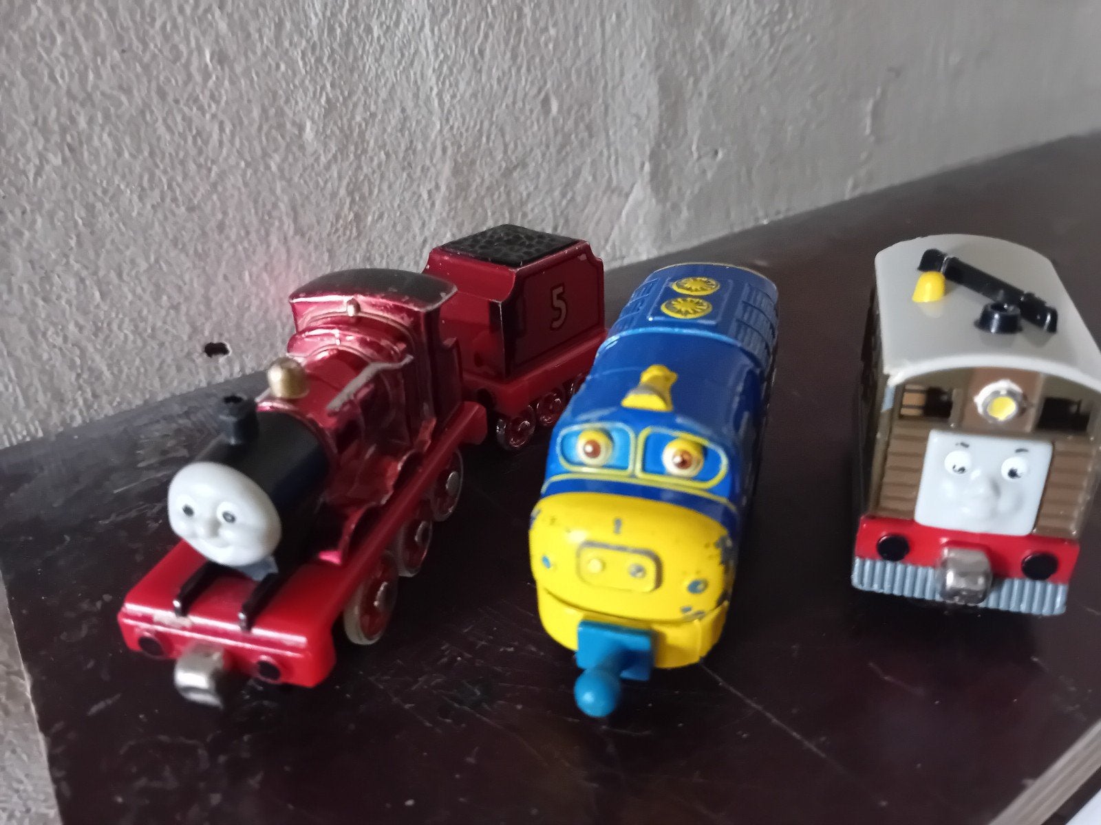 3 Thomas de Trein locomotieven - James, Diesel en Toby, Ophalen of Verzenden