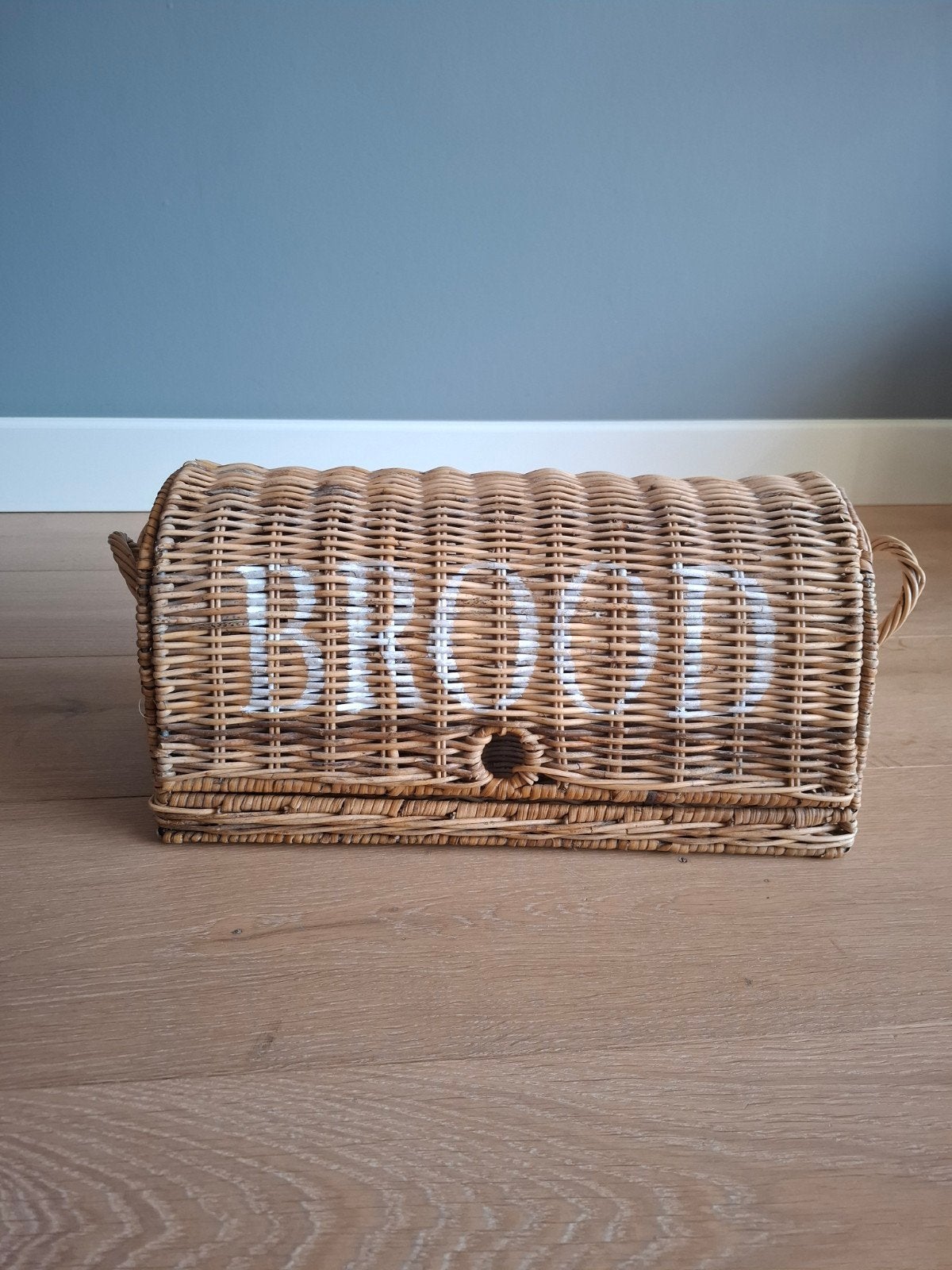 Rotan broodmand met deksel - Landelijke stijl, Huis en Inrichting, Ophalen, Gebruikt, Landelijk, Natuurlijk materiaal