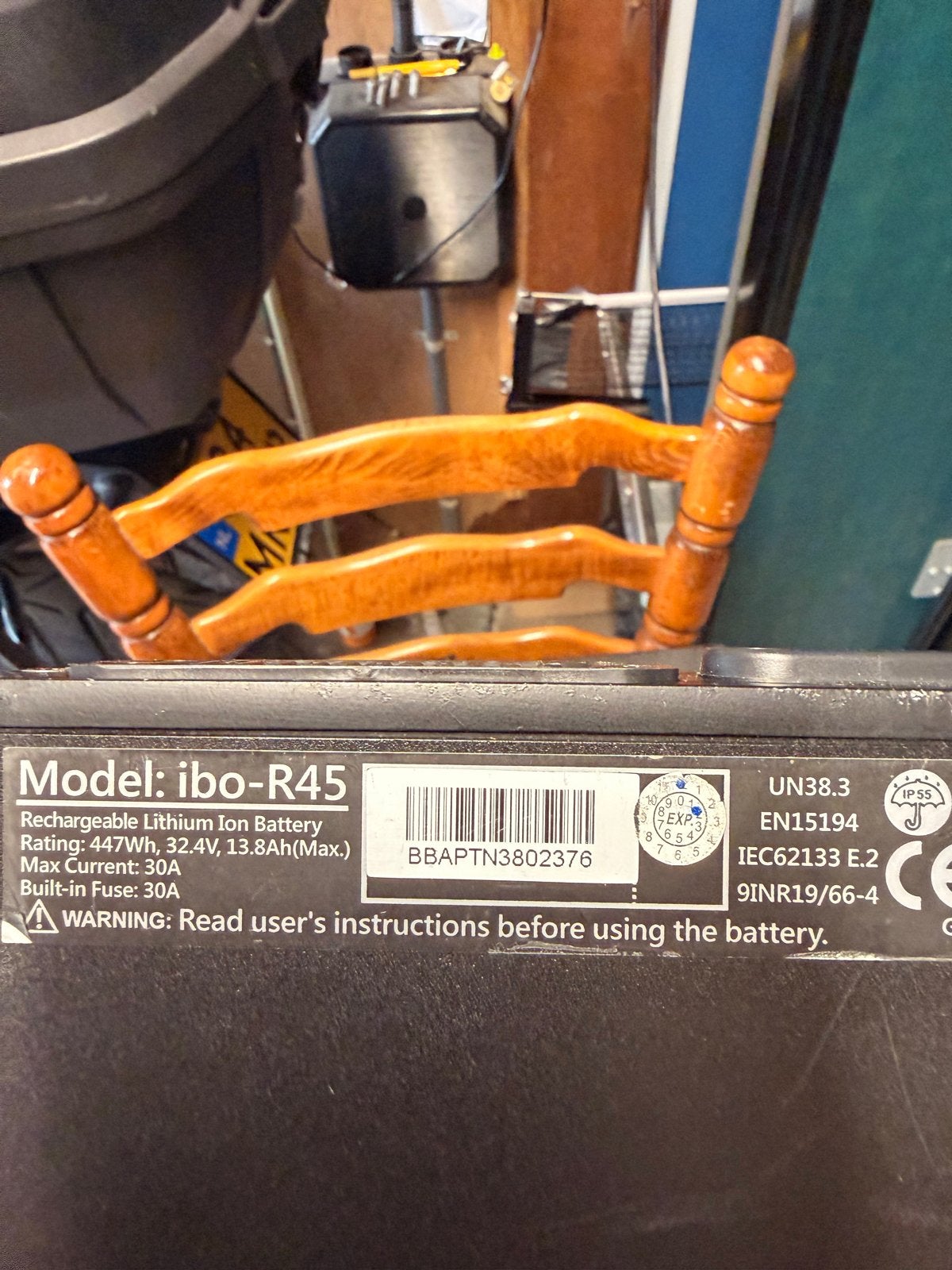 ibo-R45 Oplaadbare R37 R50 Accu 447Wh Babboe, Ophalen of Verzenden, Gebruikt