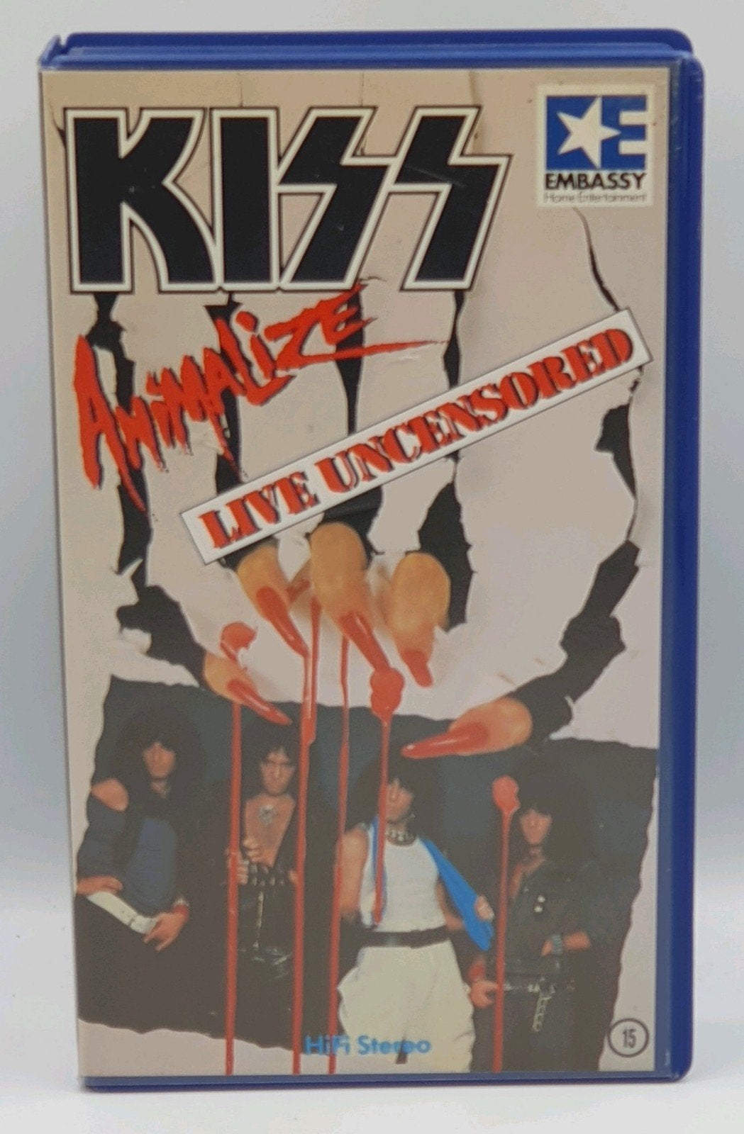 KISS Animalize Live Uncensored VHS - Zeldzaam concert, Cd's en Dvd's, VHS | Film, Vanaf 16 jaar, Ophalen of Verzenden, Gebruikt