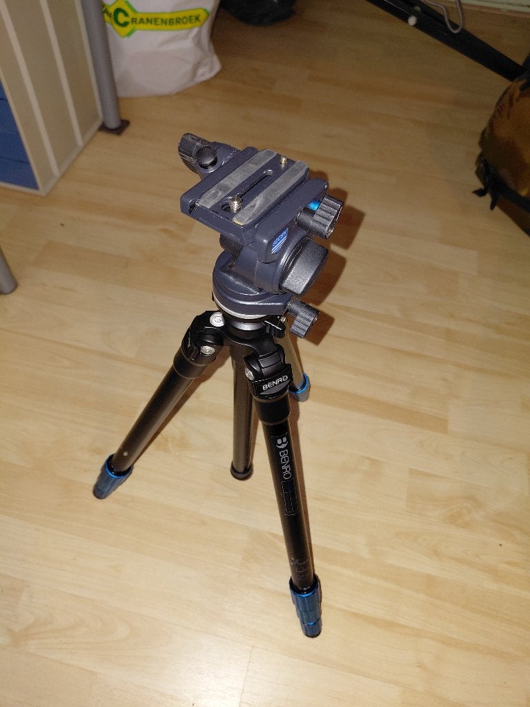 Benro Slim TSL08AS2CSH video statiefkit, Ophalen, Gebruikt, Benro, Driepoot