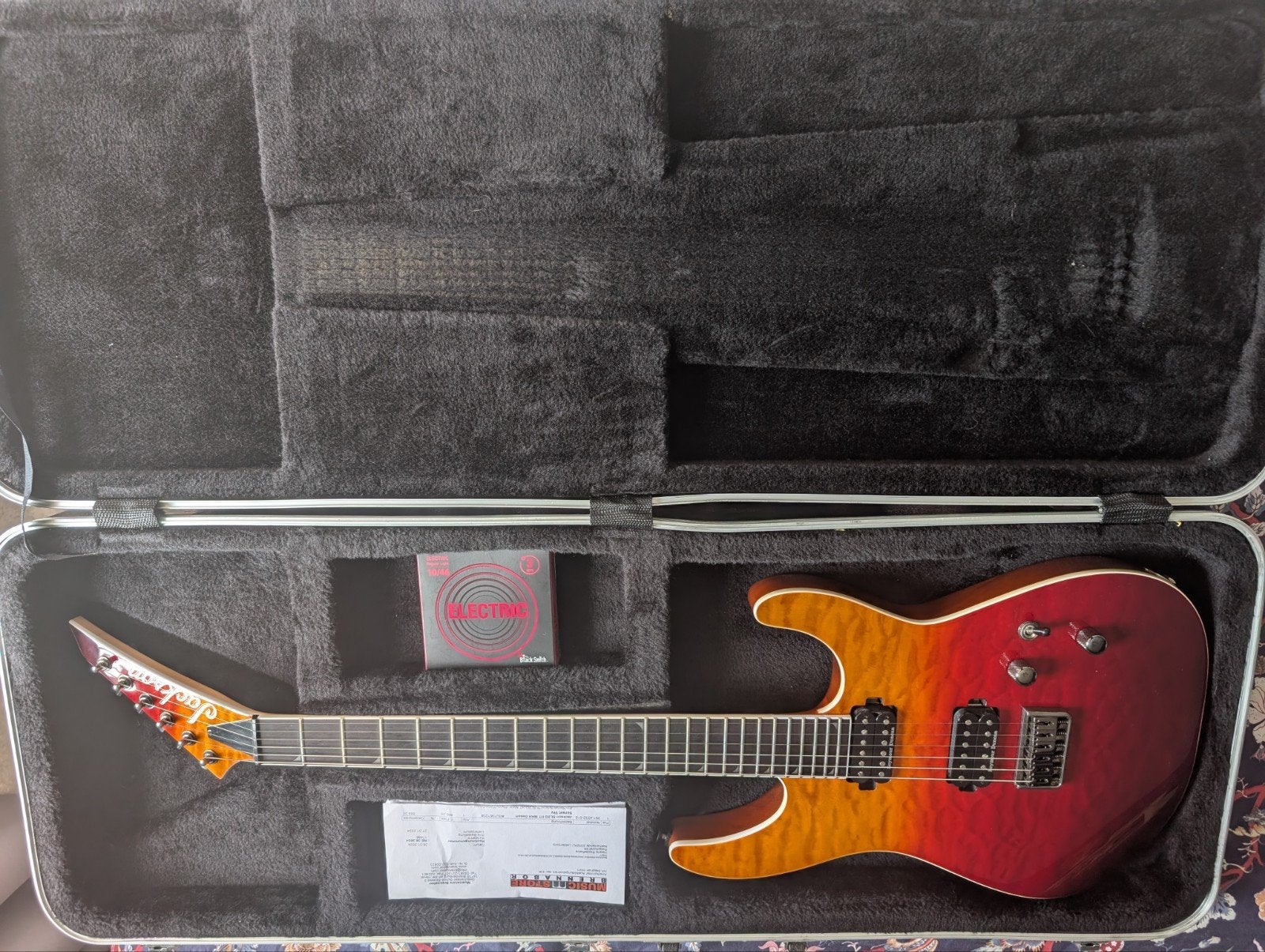 Jackson Pro Series SL2Q MAH Soloist - Desert Sunset Sky, Muziek en Instrumenten, Ophalen of Verzenden, Zo goed als nieuw, Solid body