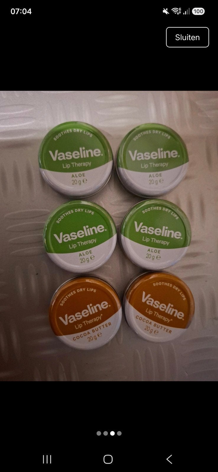 Vaseline Lip Therapy - Aloë Vera & Cocoa Butter (Nieuw), Ophalen of Verzenden, Nieuw, Overige typen