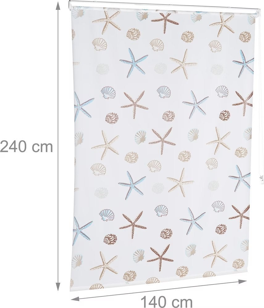 Douchegordijn - Ocean - 240x140 - Nieuw in de doos, Ophalen, Meerkleurig, Helmond / Someren, Nieuw