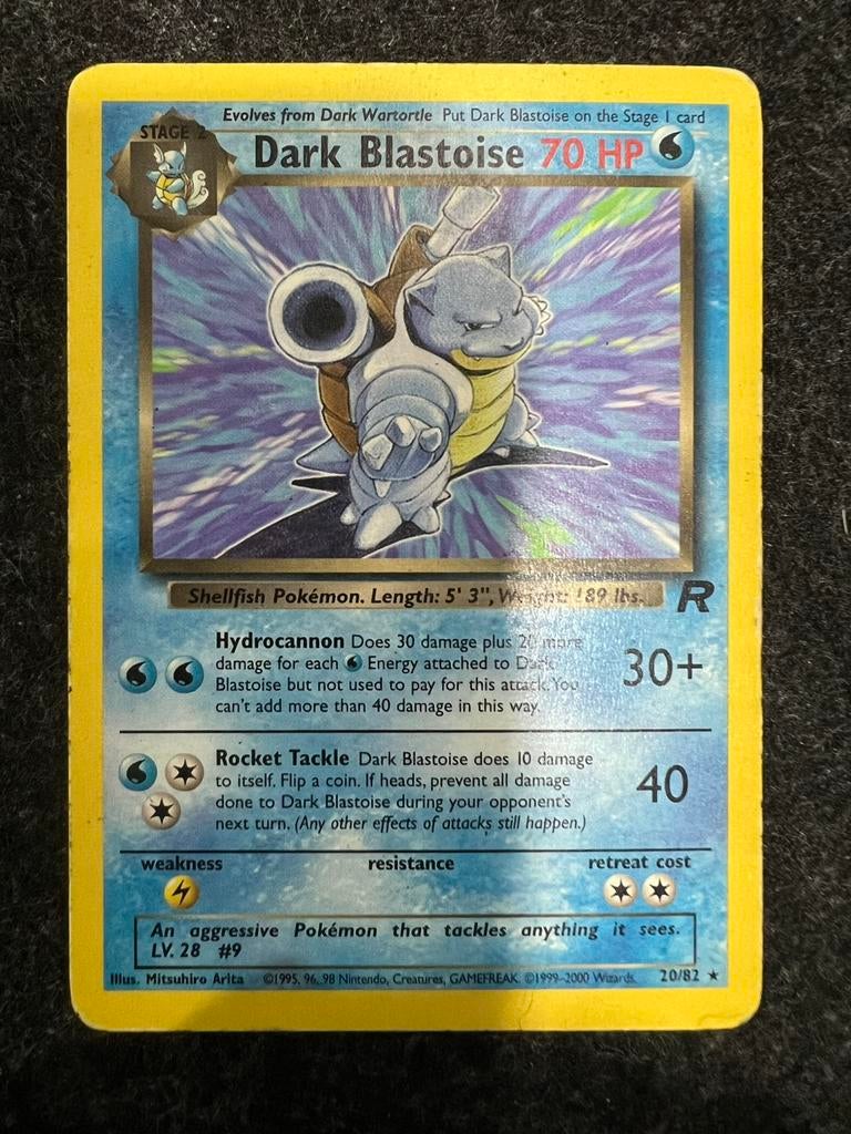 Dark Blastoise #20/82, Hobby en Vrije tijd, Verzamelkaartspellen | Pokémon, Ophalen, Zo goed als nieuw