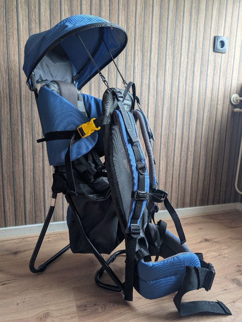 Deuter Kid Air-comfort carrier backpack blauw, Overige merken, Gebruikt, Ophalen of Verzenden, Rug