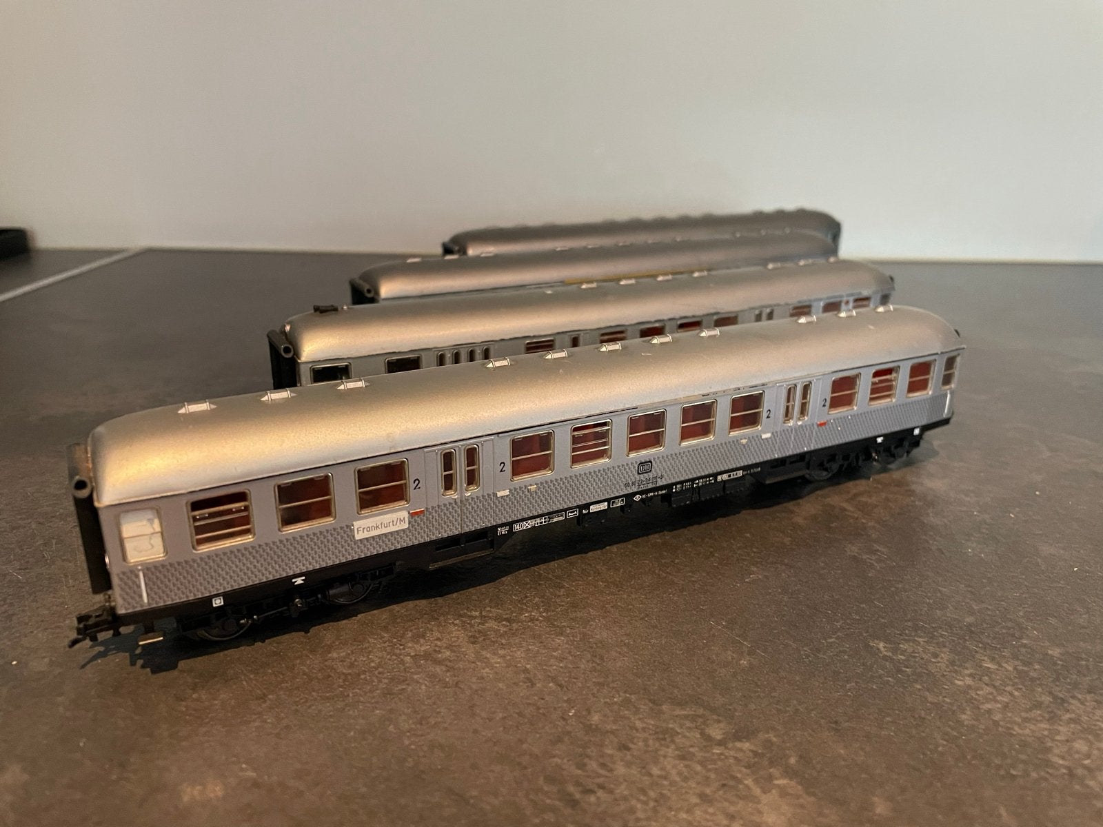 Fleischmann silberling: 4 Wagons (5120, 2x 5121, 5122), Ophalen of Verzenden, Gebruikt, Wagon, Fleischmann