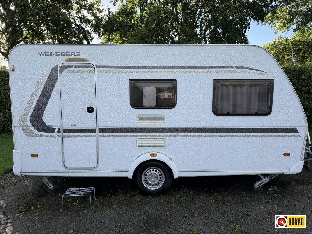 Weinsberg CaraOne 420 QD, Caravans en Kamperen, Overige merken, Bedrijf, Treinzit, Schokbreker