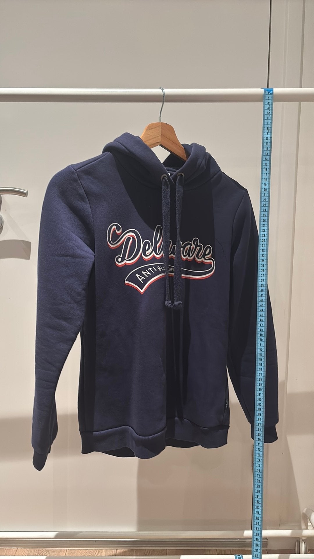 Donker blauwe hoodie, Ophalen of Verzenden, Zo goed als nieuw, Maat 46 (S) of kleiner, Blauw