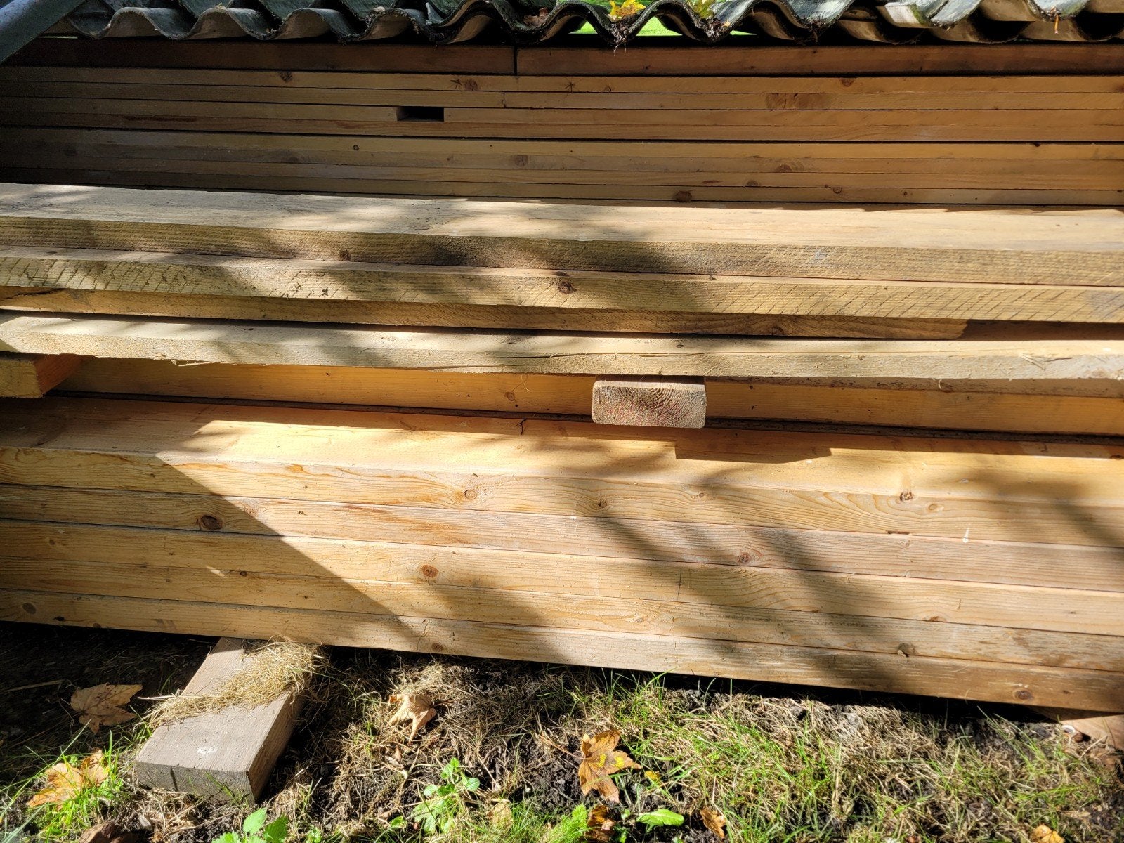 Balkhout 55stuks  Sondra c24 en Steigerplanken, Ophalen, Zo goed als nieuw, Steigerhout, Balk