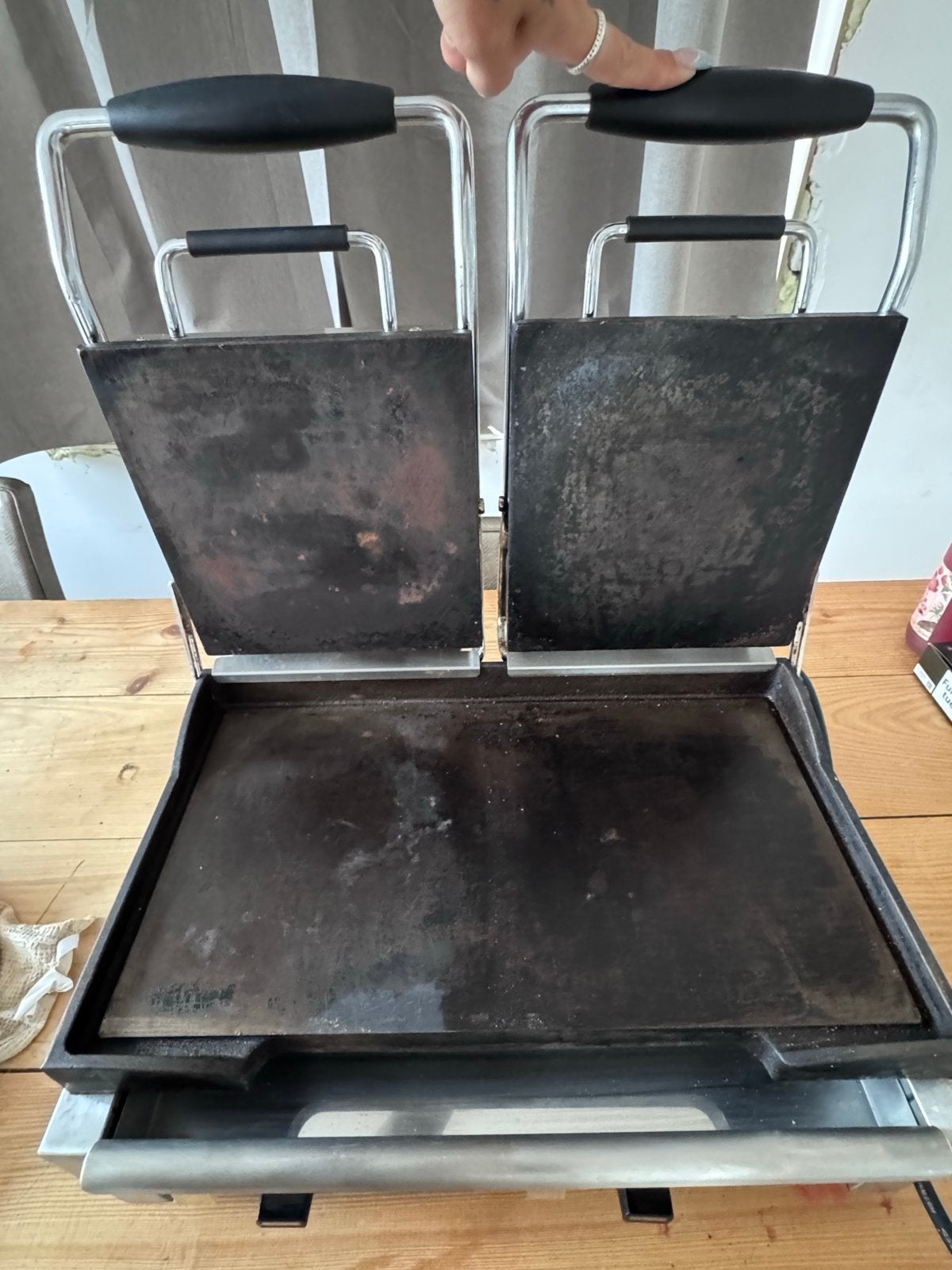 Buffalo Dubbele Contactgrill - Professioneel, Ophalen, Gebruikt