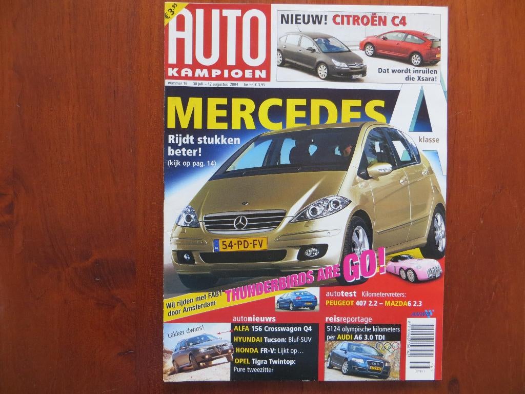 Autokampioen 16 2004 A-Klasse, Alfa 156 Crossw., Tigra Cabr., Ophalen of Verzenden, Nieuw, Alfa Romeo