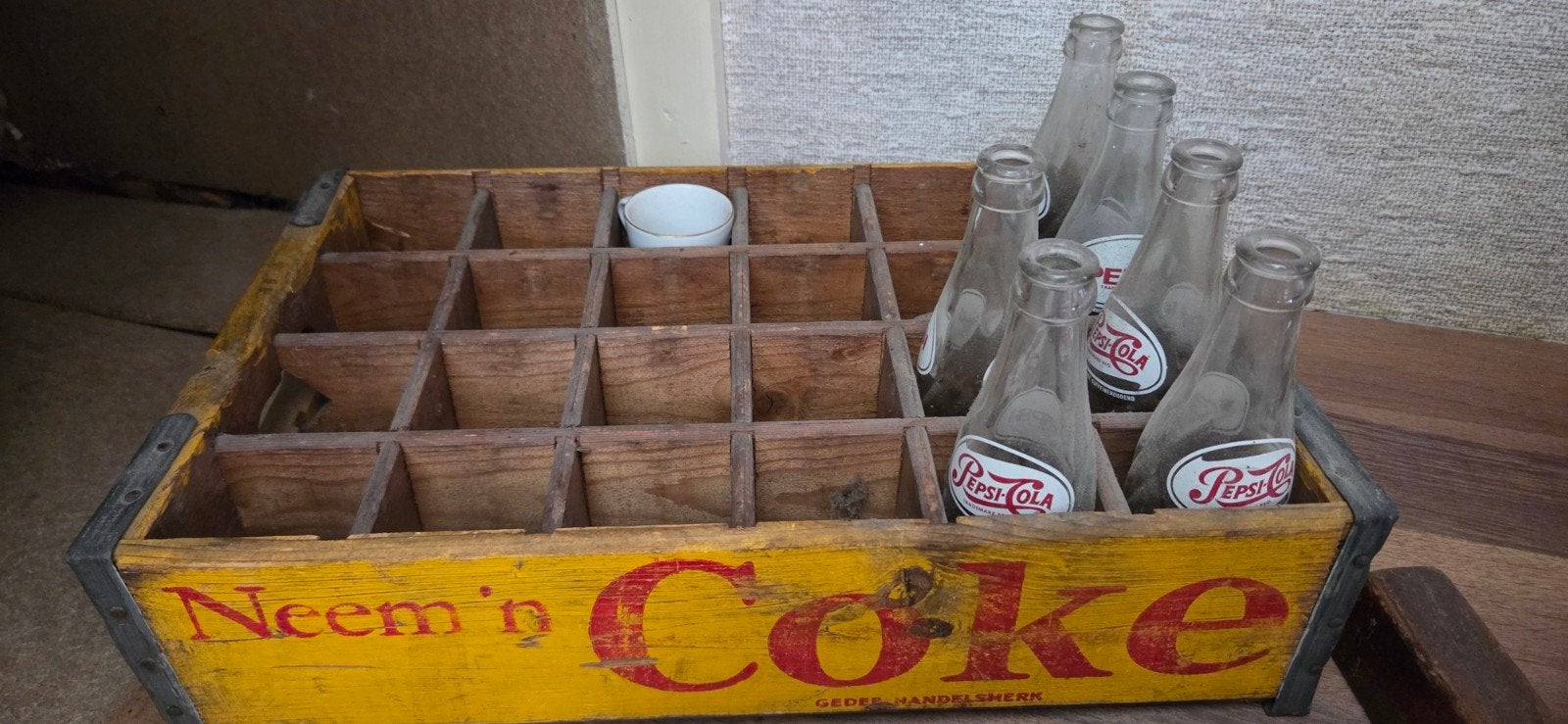 vintage pepsi cola kratje, Ophalen, Gebruikt
