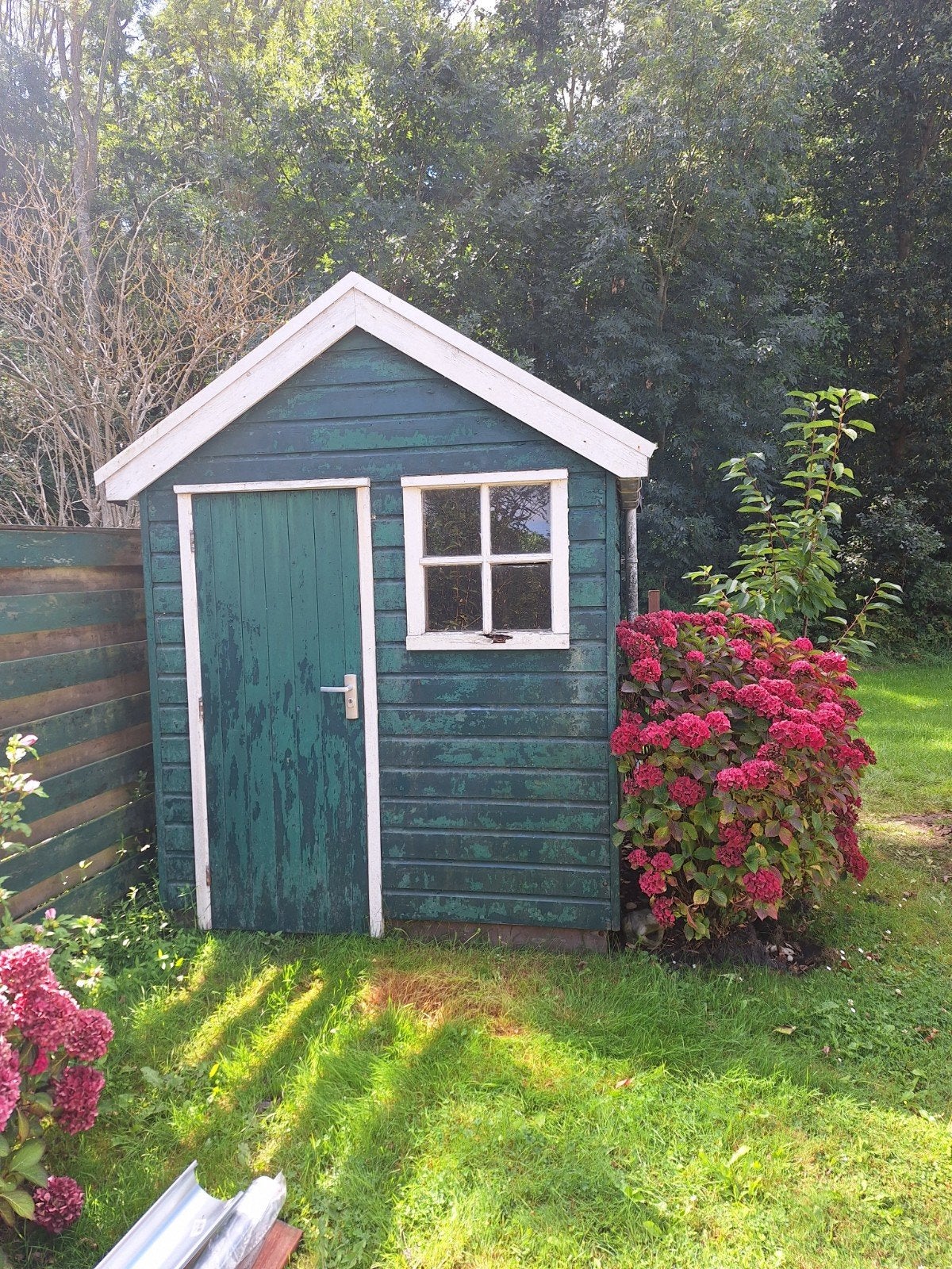 schuurtje 2x2, Tuin en Terras, Tuinhuizen, Gebruikt, Schuur, Zonder ramen, Ophalen