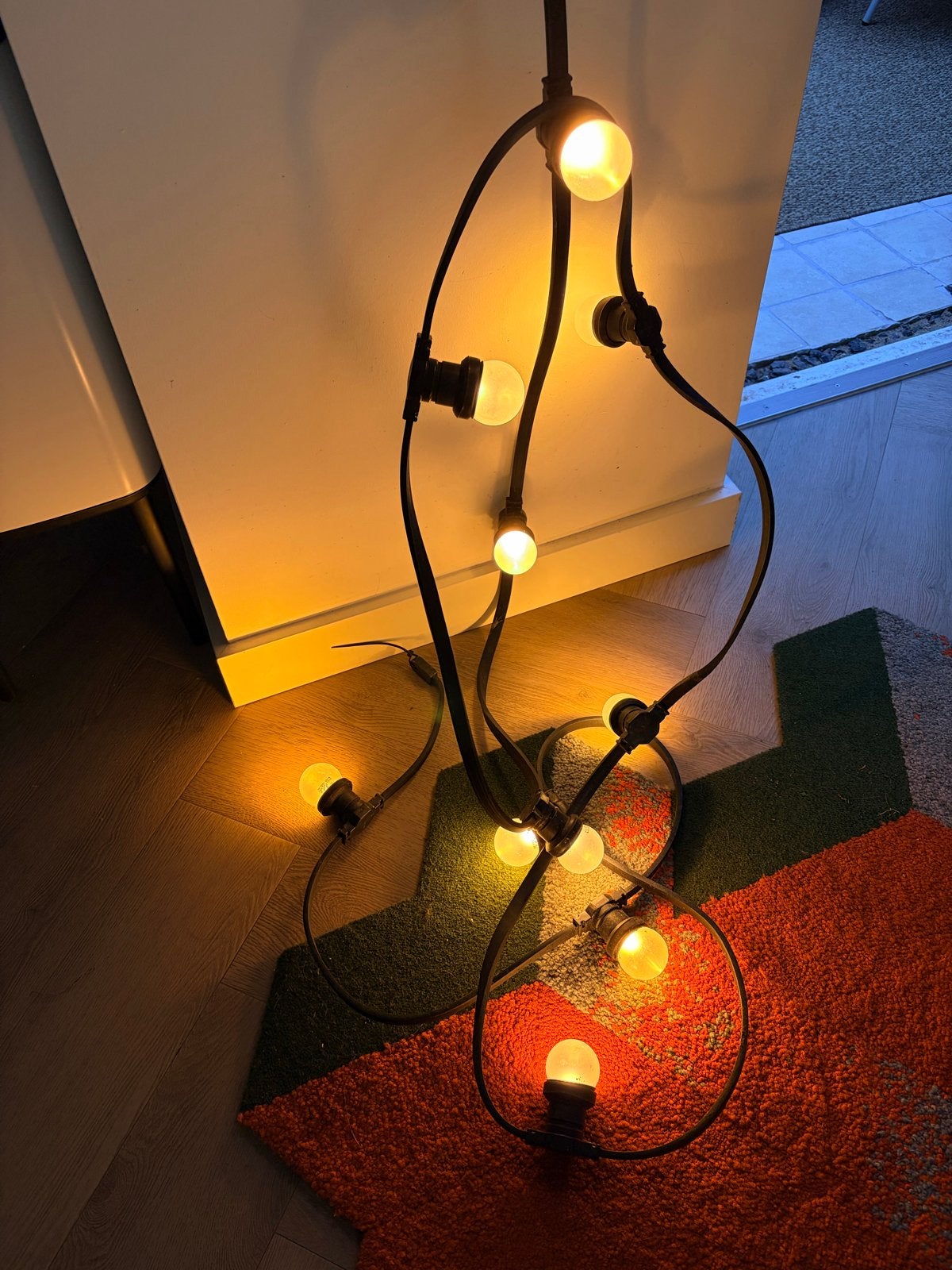 2 x Ssfeervolle prikkabels voor buiten met LED-lampen, Tuin en Terras, Buitenverlichting, Ophalen, Gebruikt, Minder dan 50 watt