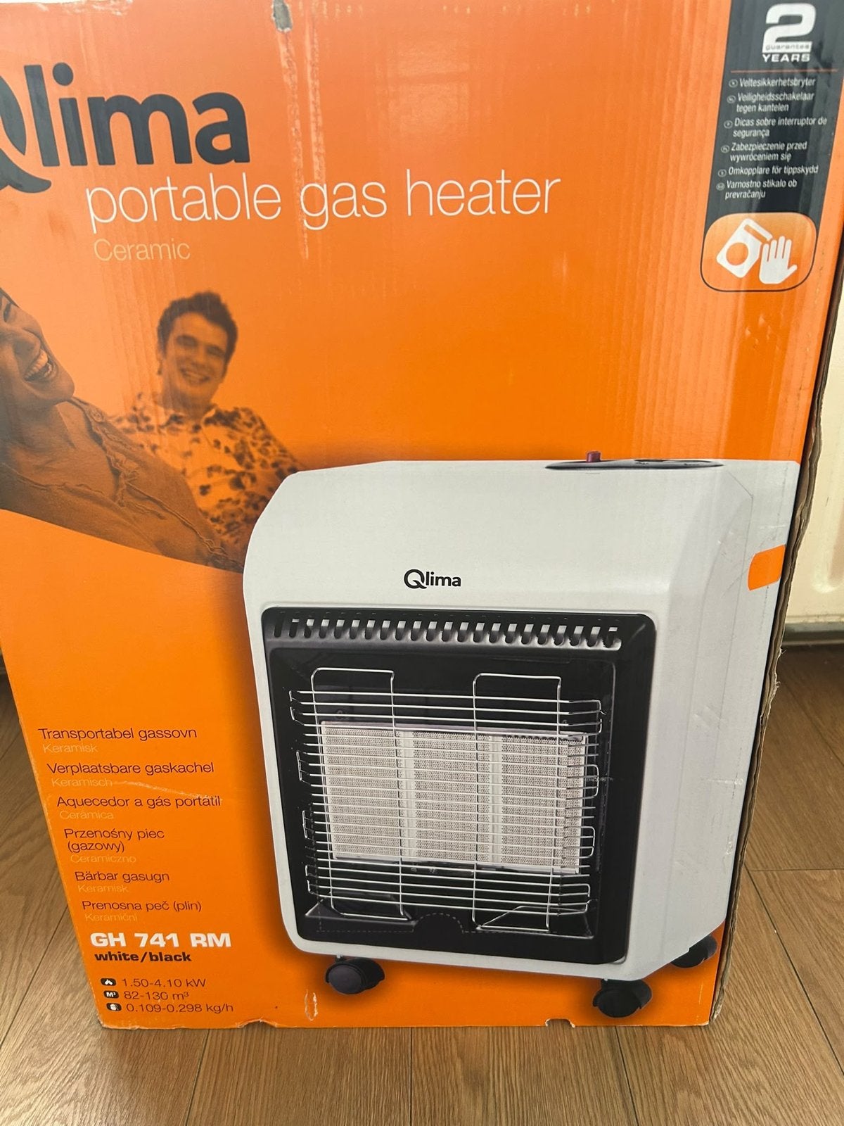 Nieuw in doos, gaskachel met gasfles koppeling, Ophalen, Minder dan 60 cm, 800 watt of meer, Kachel
