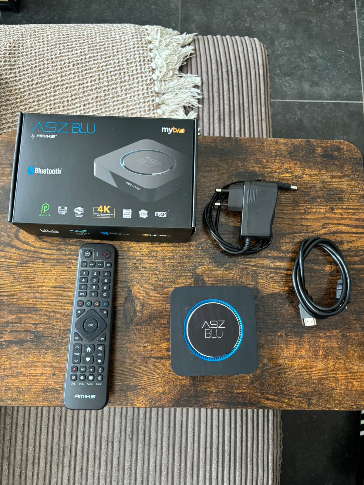 Amiko A9Z BLU IPTV Set Top Box, Ophalen of Verzenden, Zo goed als nieuw, Minder dan 500 GB