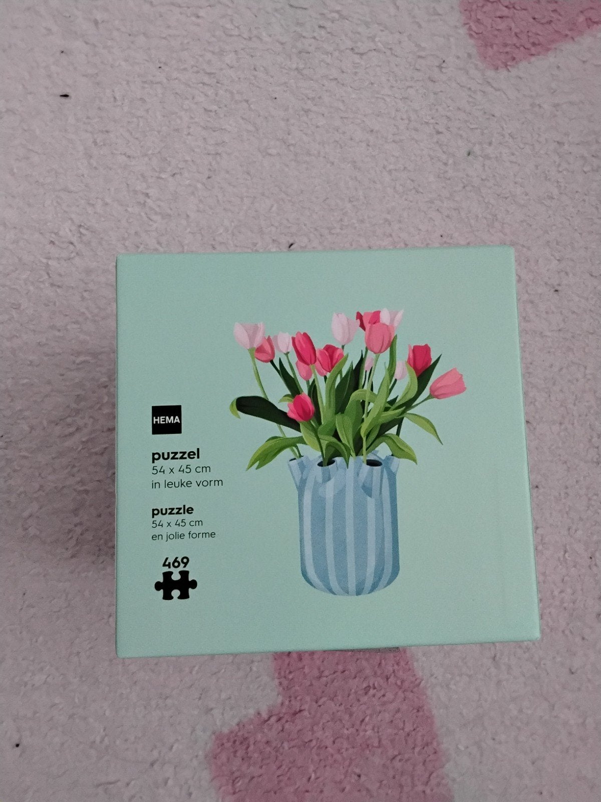Hema Puzzel Tulpen 469 stukjes, Ophalen, Minder dan 500 stukjes, Nieuw, Legpuzzel