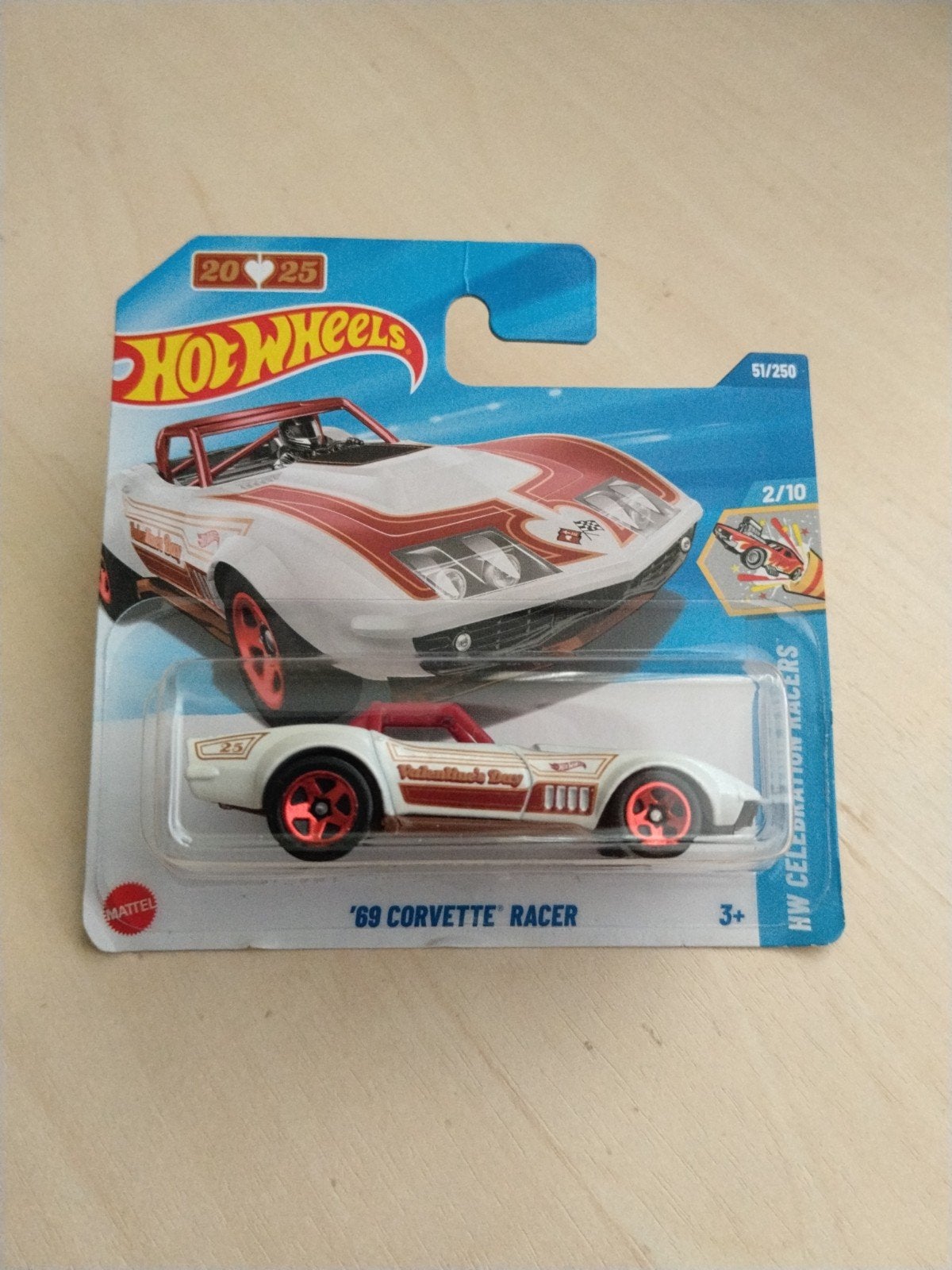 Hotwheels '69 Corvette racer hot wheels, Ophalen of Verzenden, Nieuw, Auto