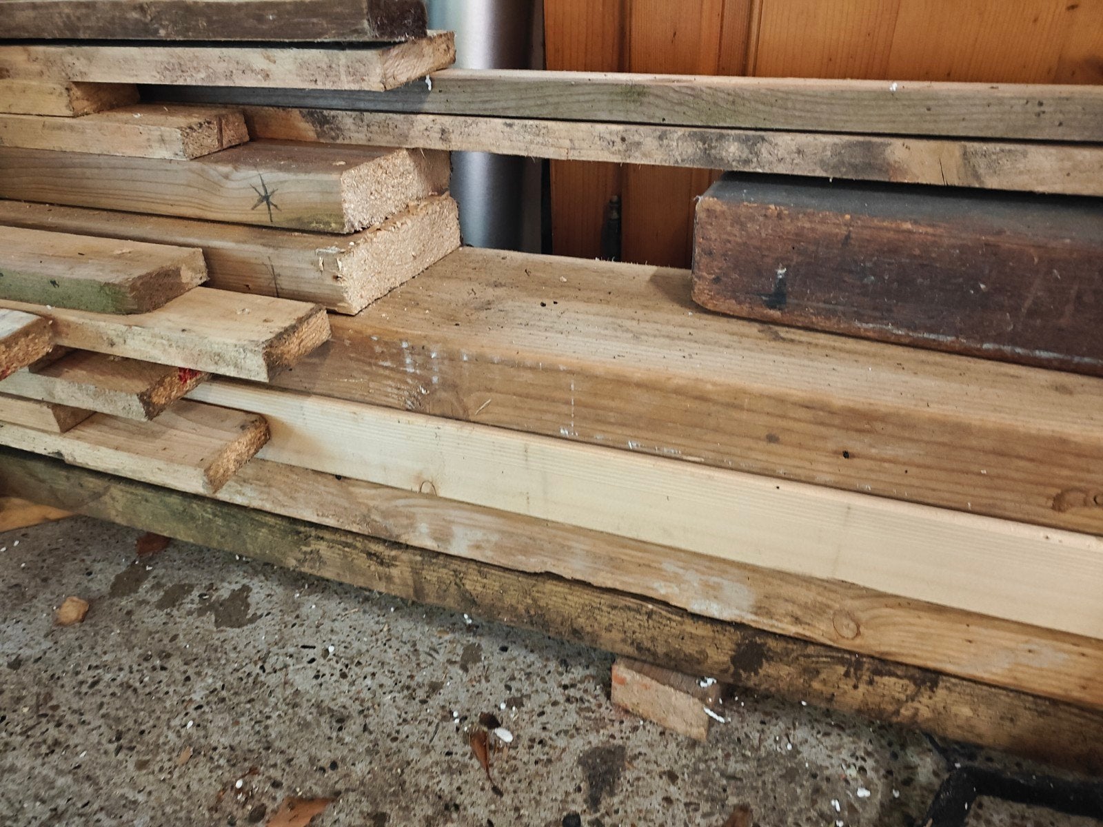 Vuren balken 59x156., Doe-het-zelf en Verbouw, Hout en Planken, Ophalen, Balk, Vuren, 50 mm of meer