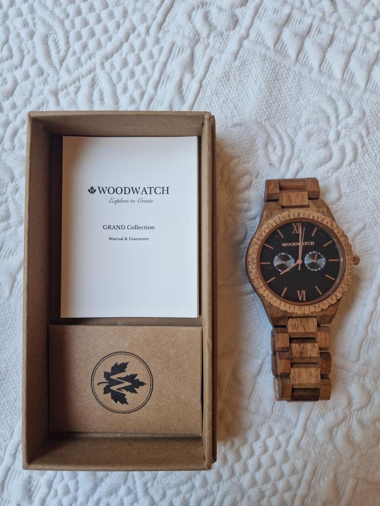 Woodwatch uitverkochte limited edition!, Sieraden, Tassen en Uiterlijk, Horloges | Heren, Overige merken, Overige materialen, Polshorloge