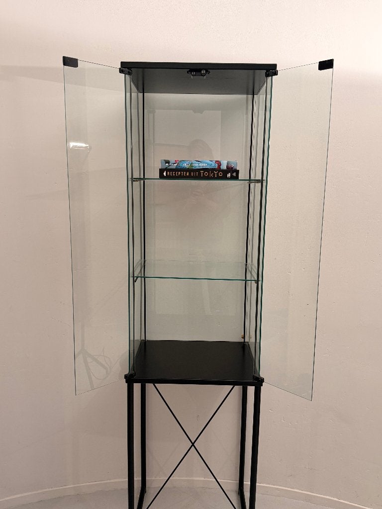Vintage IKEA SKANÖR Vitrinekast - Tord Bjorklund - Design, Ophalen, Minder dan 50 cm, Glas, 150 tot 200 cm
