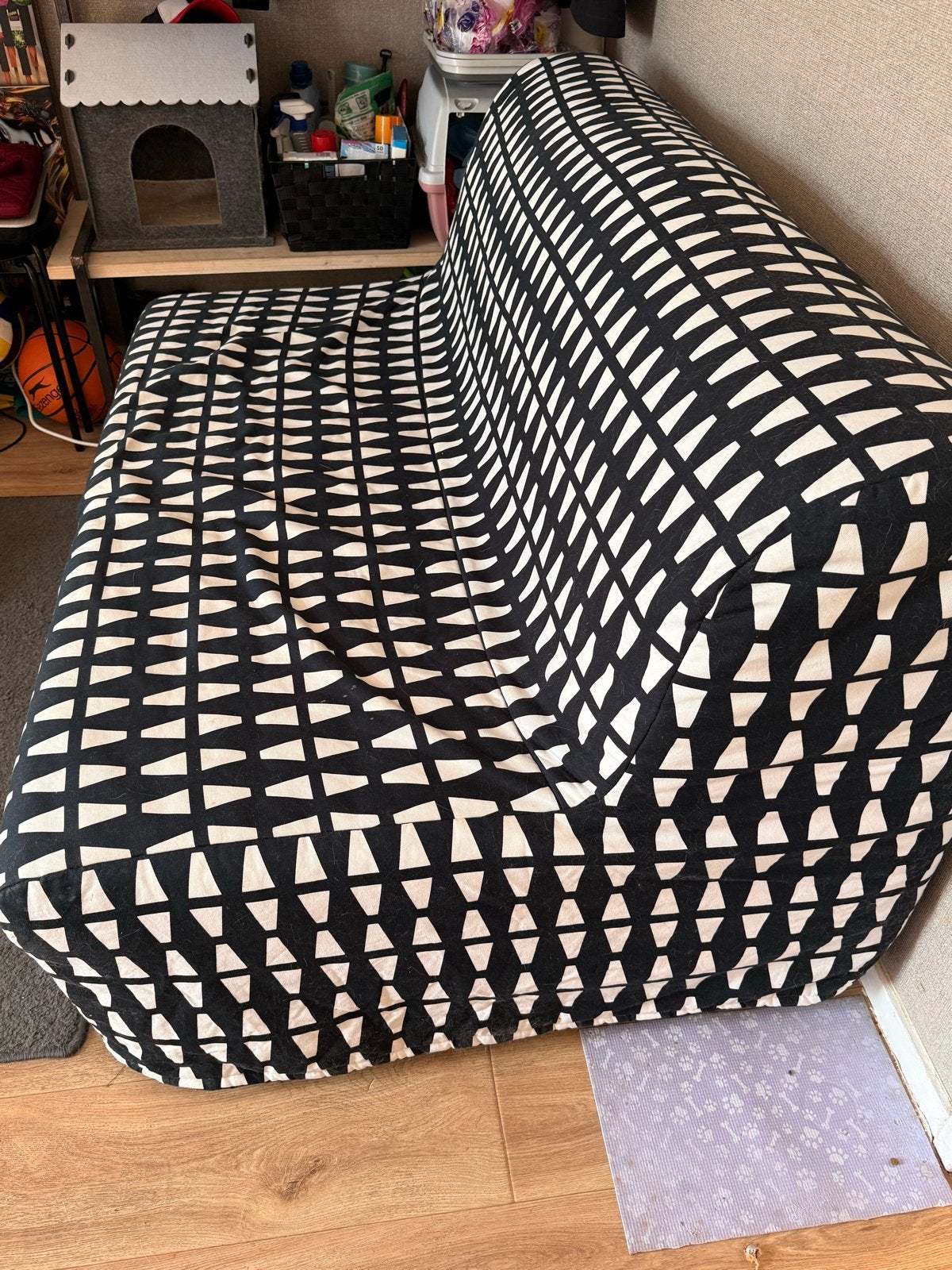 Slaapbank 140x190 cm - Goede staat, Gebruikt, Meerkleurig, Tweepersoons, 140 cm