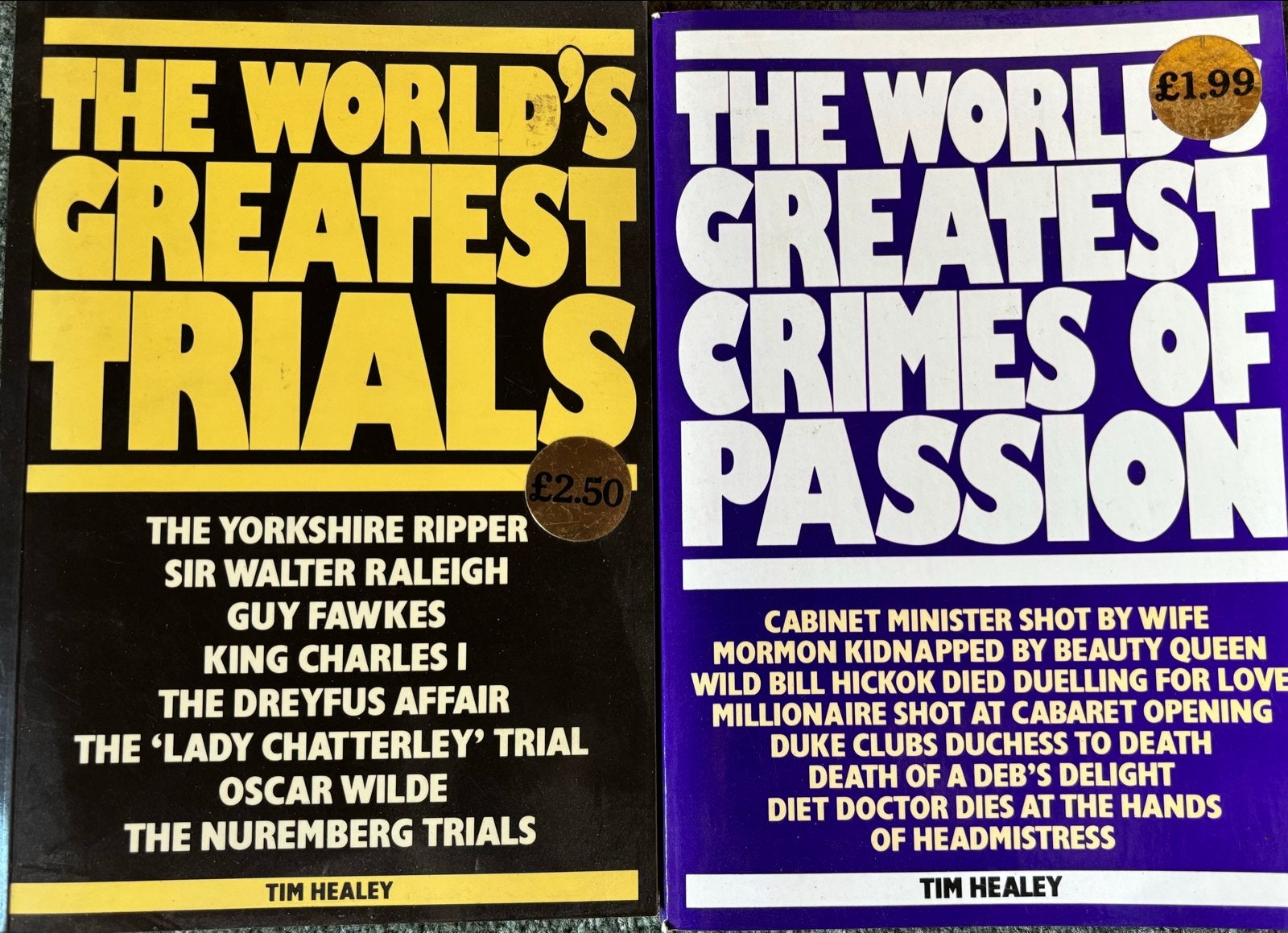 The World's Greatest Trials & Crimes of Passion - Tim Healey, Ophalen of Verzenden, Gelezen