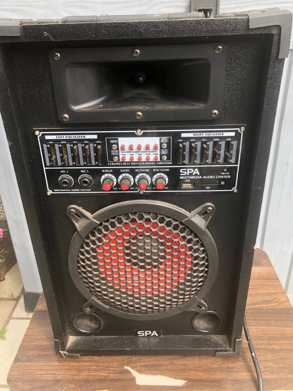 SPA Multimedia Audio Center 600W Actieve Speakerset, Gebruikt, Party speaker, USB-aansluiting, Ophalen
