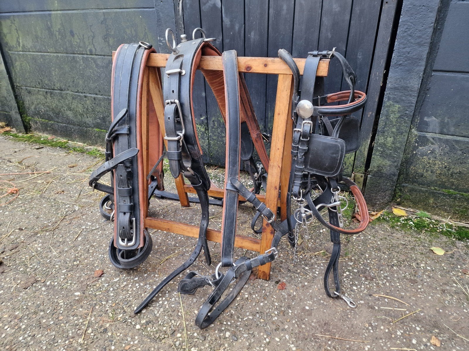 Compleet mentuig Cob/full, Dieren en Toebehoren, Gebruikt, Mentuig, Ophalen of Verzenden, Zwart