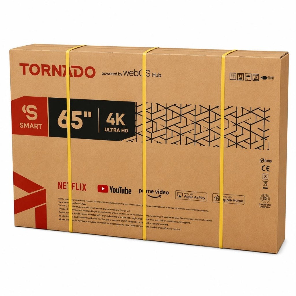Tornado 65 inch Smart TV 65US4301X | Nieuw | €524,99