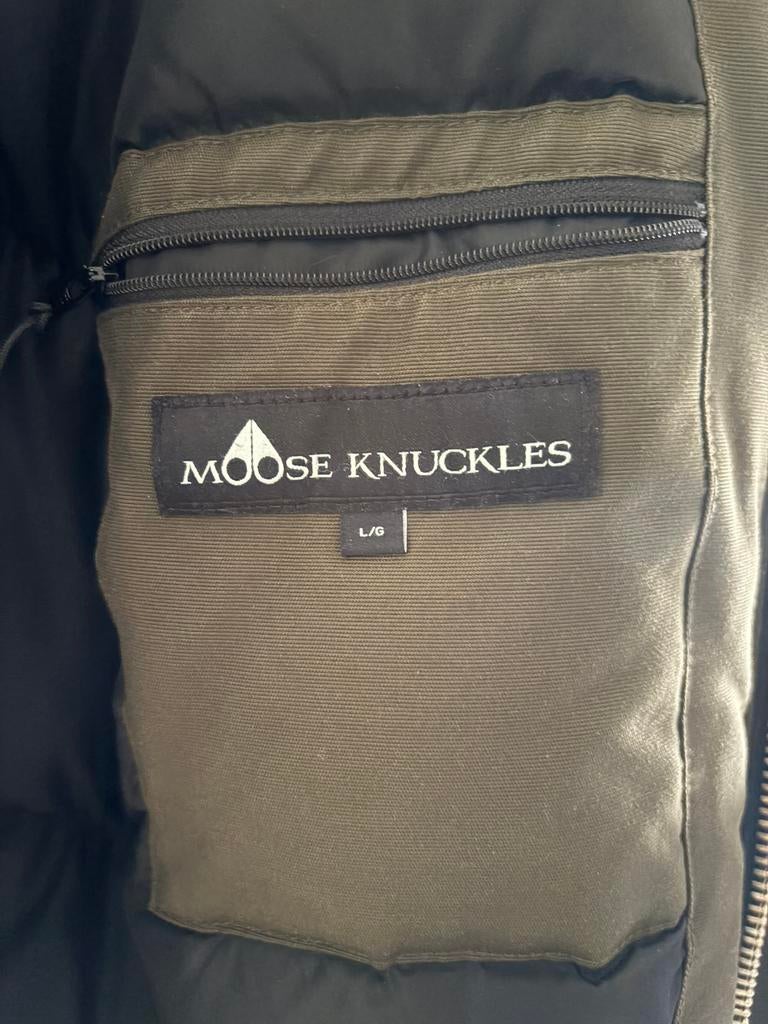 Moose knuckles winterjas groen L/XL, Ophalen of Verzenden, Zo goed als nieuw, Maat 56/58 (XL), Groen