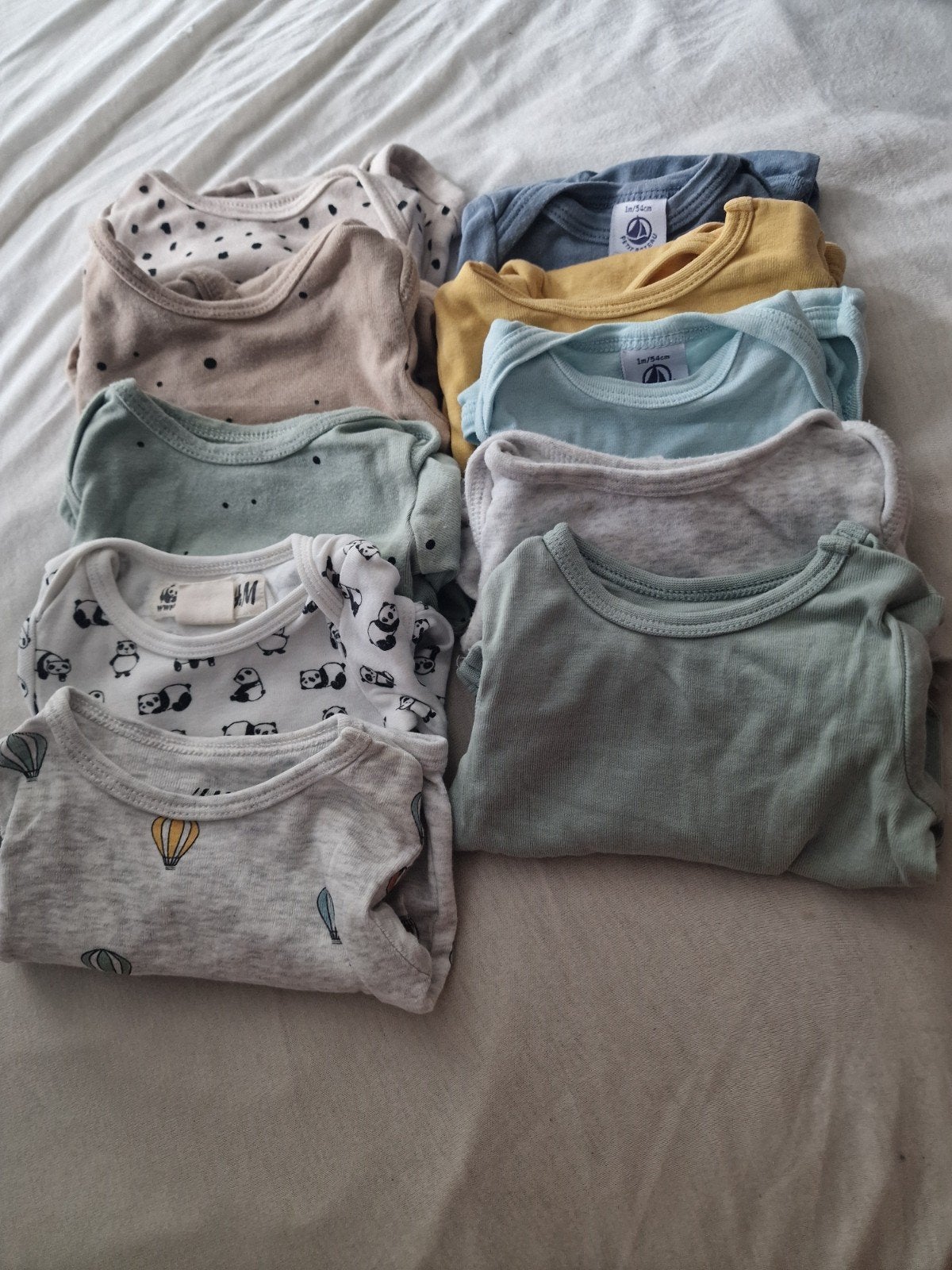 Lange mouwen rompers - Maat 50, Kinderen en Baby's, Nacht- of Onderkleding, Jongetje of Meisje, Ophalen of Verzenden, Zo goed als nieuw
