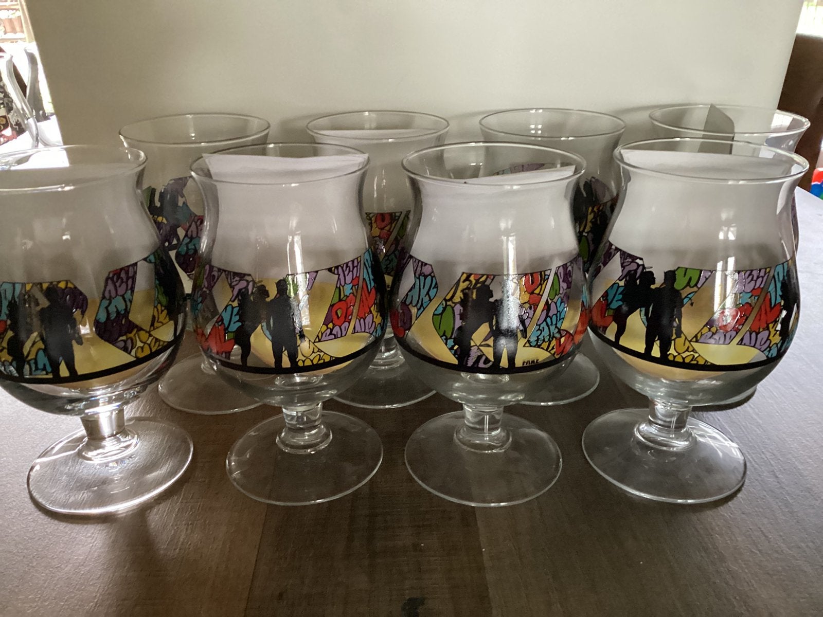 8 fake Duvel bierglazen nieuw, Ophalen of Verzenden, Nieuw, Glas of Glazen, Duvel