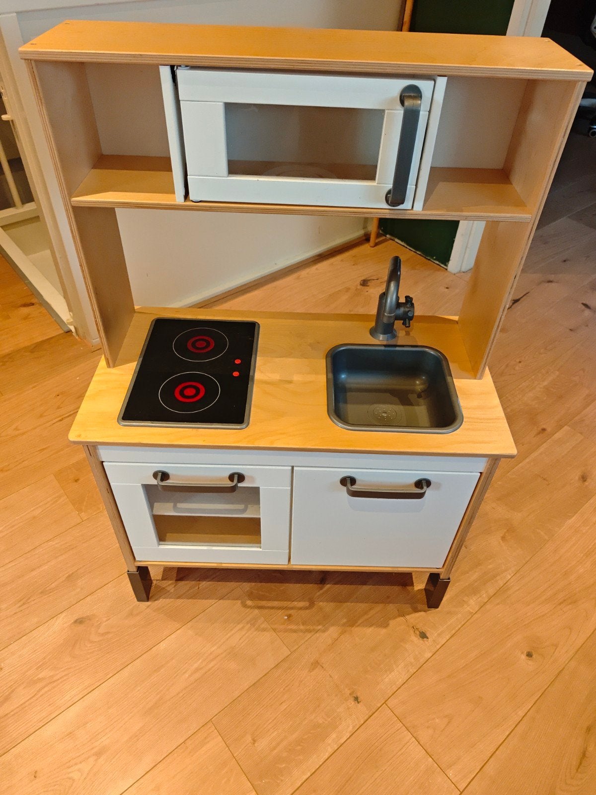 Houten kinderkeuken met ijssalon, Ophalen, Gebruikt, Hout, Speelkeuken