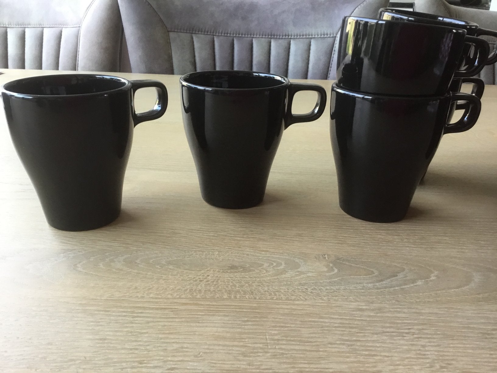 12 koffie mokken bekers van Ikea, Ophalen of Verzenden, Zo goed als nieuw, Overige stijlen, Kop(pen) en/of Schotel(s)