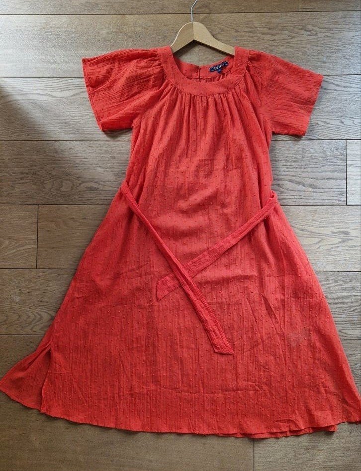 King Louie jurk, maat S, oranjerood, ongedragen, Kleding | Dames, King Louie, Ophalen of Verzenden, Zo goed als nieuw, Oranje