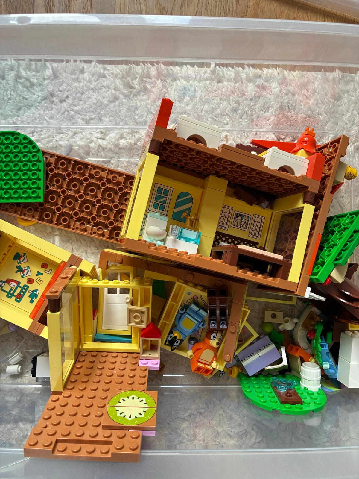 Lego Bluey's Familiehuis set - Compleet (handleiding online), Gebruikt, Overige thema's, Lego, Ophalen of Verzenden