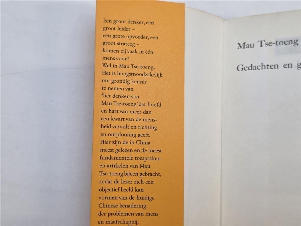 Gedachten en Gedichten — Mao Zedong Verzameld Werk 1971, Boeken, Ophalen of Verzenden, Gelezen