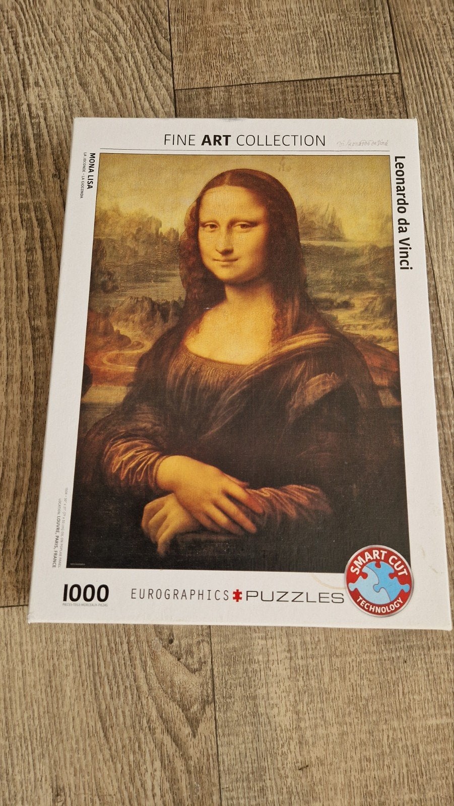 Eurographics Mona Lisa Legpuzzel 1000 stukjes, Hobby en Vrije tijd, Ophalen of Verzenden, 500 t/m 1500 stukjes, Gebruikt, Legpuzzel