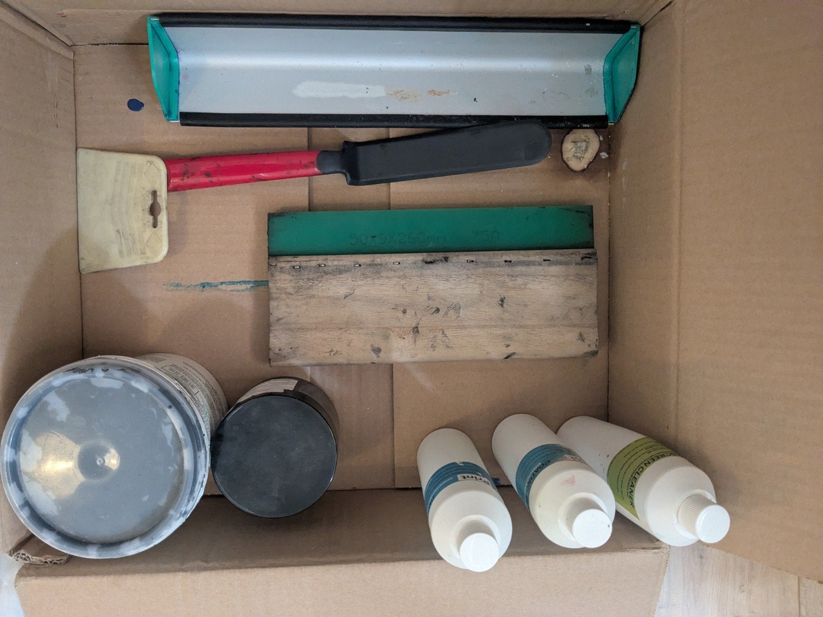 Zeefdruk zelf maken set - compleet pakket, Gebruikt, Overige thema's, Meerkleurig, Herbruikbaar