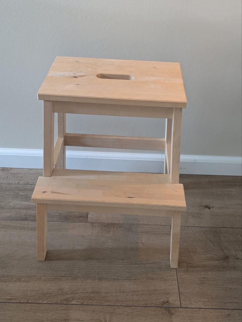 Houten krukje / opstapje - IKEA BEKVÄM, Ophalen, Gebruikt, Hout