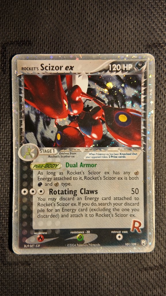 Rocket's Scizor ex 101 Team Rocket Returns | Pokemon kaart, Ophalen, Zo goed als nieuw, Losse kaart, Foil
