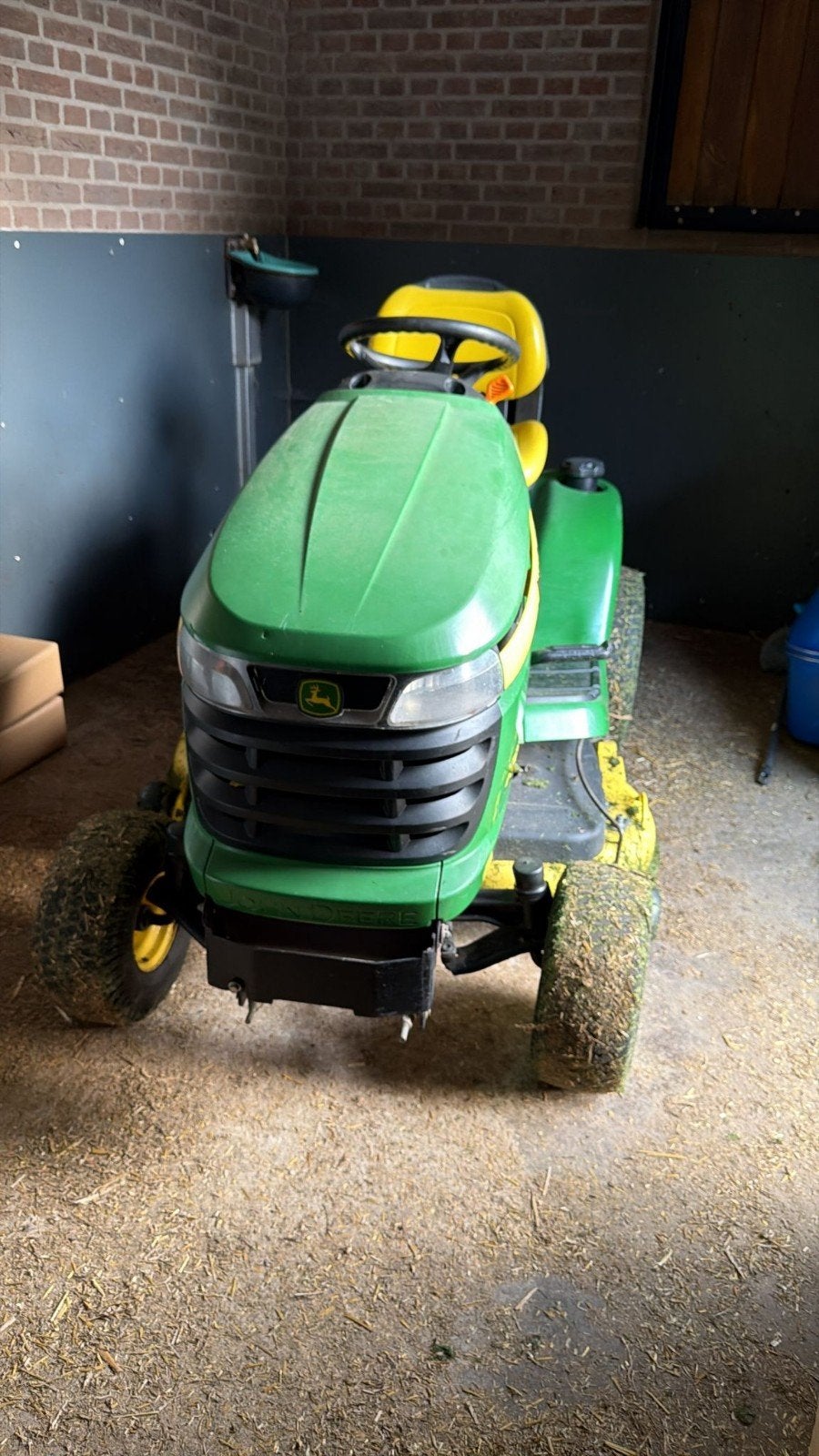 John Deere X304 4 wielen besturing, Ophalen of Verzenden, Gebruikt, Mulchfunctie, 90 tot 120 cm