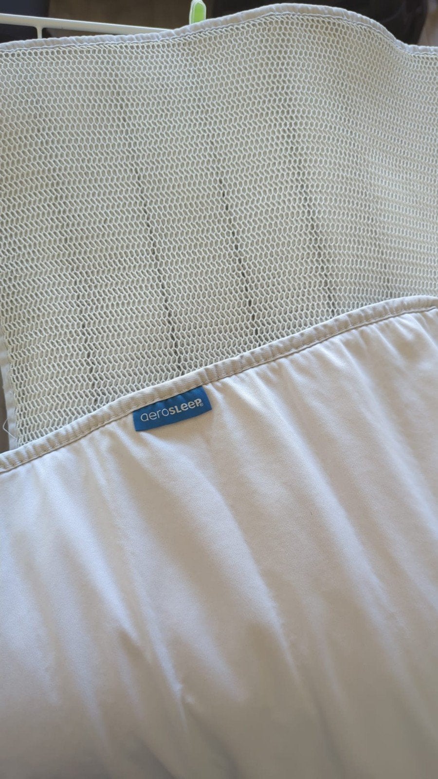 Aerosleep matrastopper met 3 hoeslakens voor ledikant 60x120, Ophalen, Gebruikt, Ademend, Jongetje of Meisje