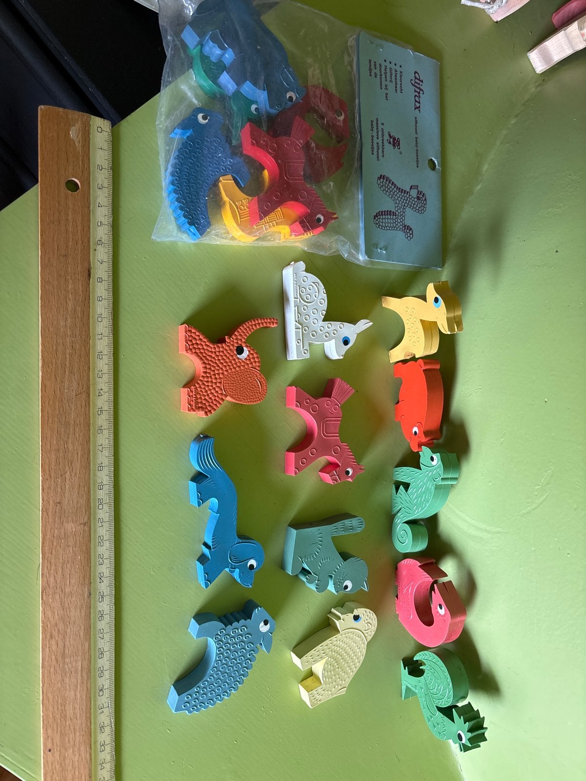 Vintage Difrax Silhouet Baby-Beestjes  Speelgoed, Ophalen of Verzenden, Gebruikt, Rammelaar