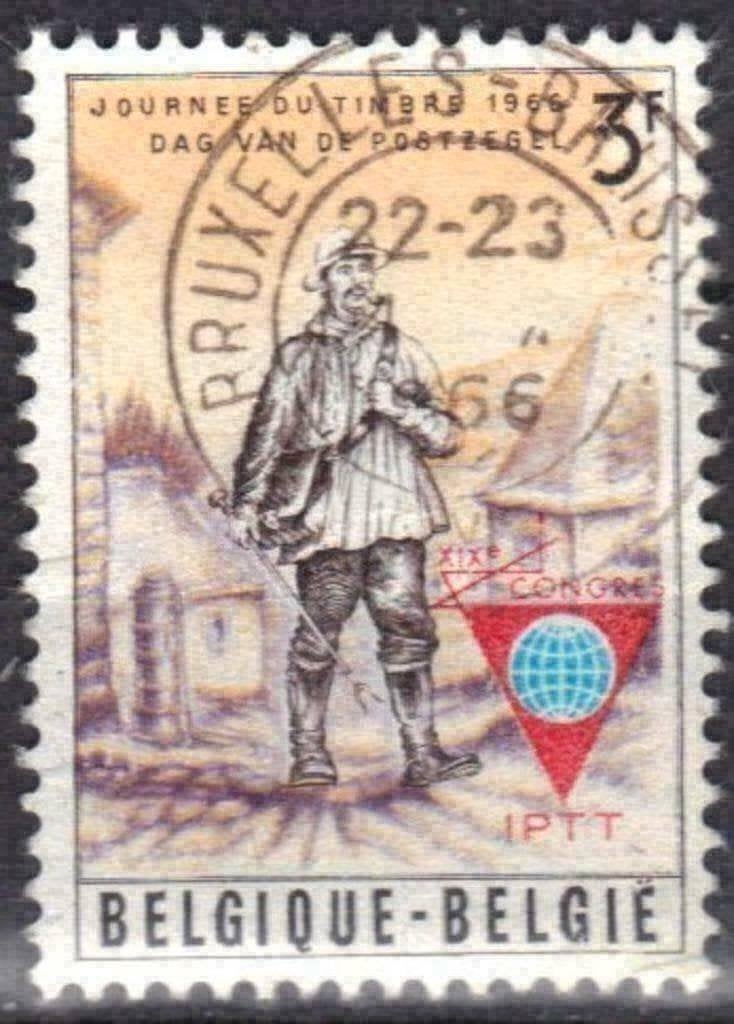 Belgie 1966 - Yvert/OBP 1381 - Wereldcongres I.P.T.T. (ST), Postzegels en Munten, Postzegels | Europa | België, Verzenden, Gestempeld